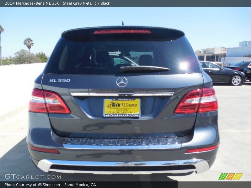Steel Grey Metallic / Black 2014 Mercedes-Benz ML 350