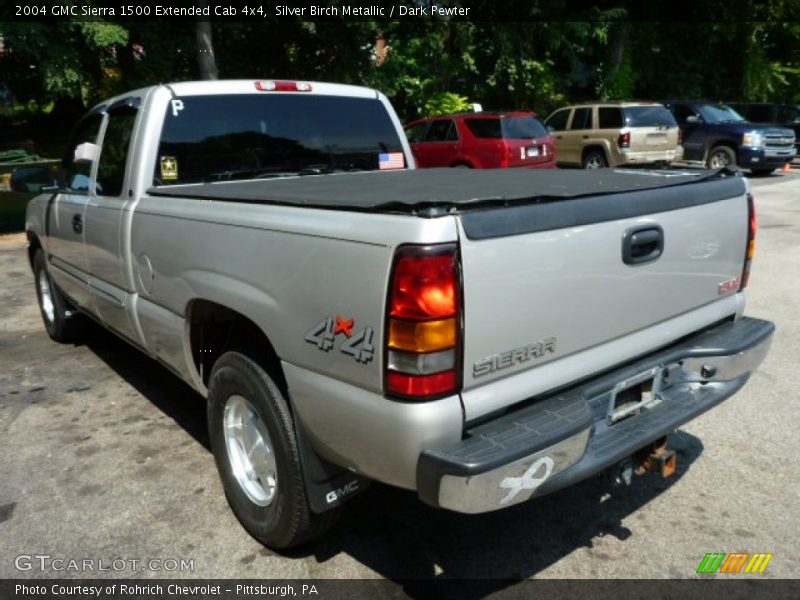 Silver Birch Metallic / Dark Pewter 2004 GMC Sierra 1500 Extended Cab 4x4