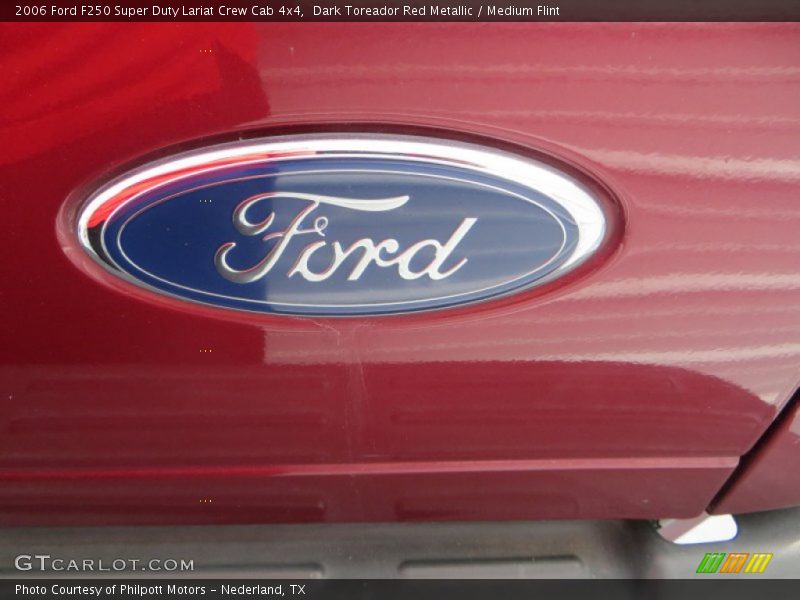 Dark Toreador Red Metallic / Medium Flint 2006 Ford F250 Super Duty Lariat Crew Cab 4x4