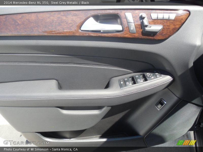 Steel Grey Metallic / Black 2014 Mercedes-Benz ML 350