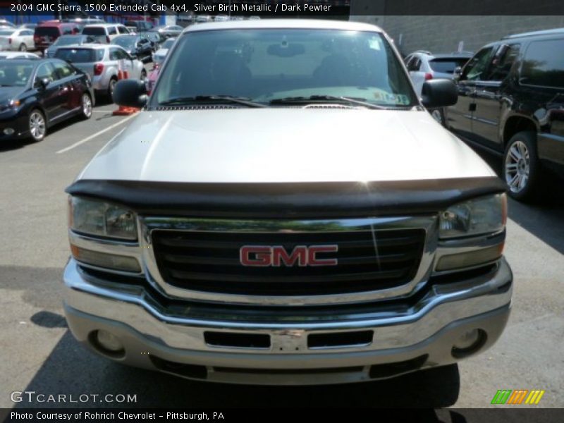 Silver Birch Metallic / Dark Pewter 2004 GMC Sierra 1500 Extended Cab 4x4