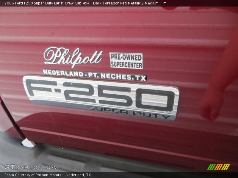 Dark Toreador Red Metallic / Medium Flint 2006 Ford F250 Super Duty Lariat Crew Cab 4x4