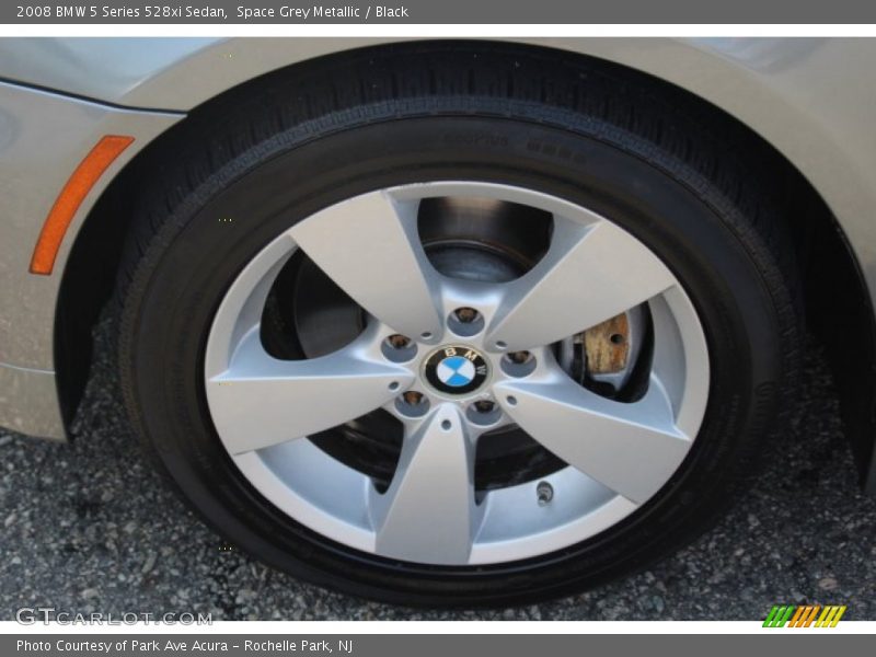 Space Grey Metallic / Black 2008 BMW 5 Series 528xi Sedan