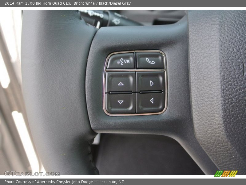 Bright White / Black/Diesel Gray 2014 Ram 1500 Big Horn Quad Cab