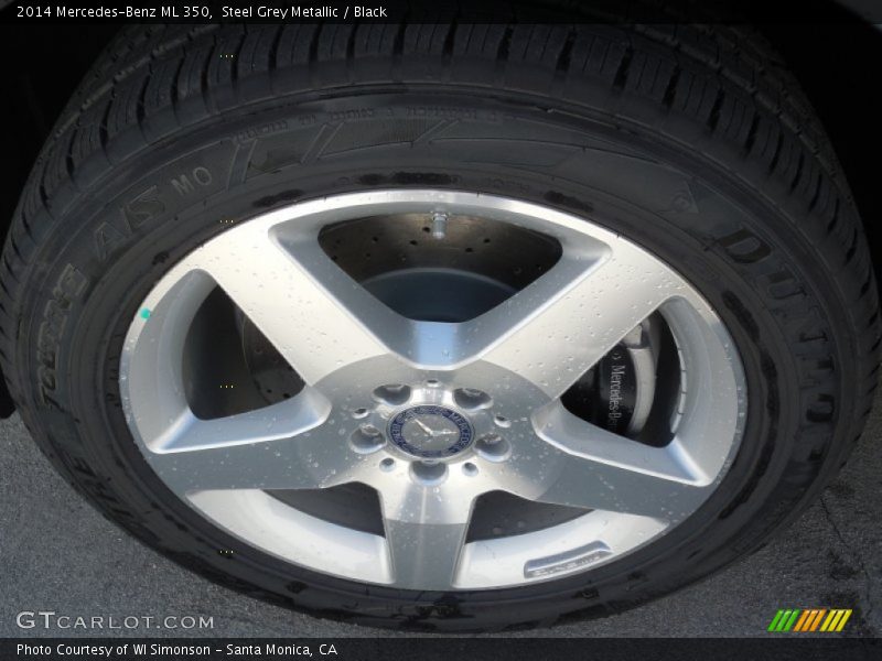 Steel Grey Metallic / Black 2014 Mercedes-Benz ML 350