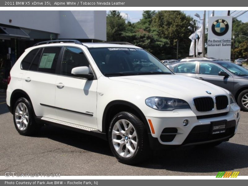Alpine White / Tobacco Nevada Leather 2011 BMW X5 xDrive 35i