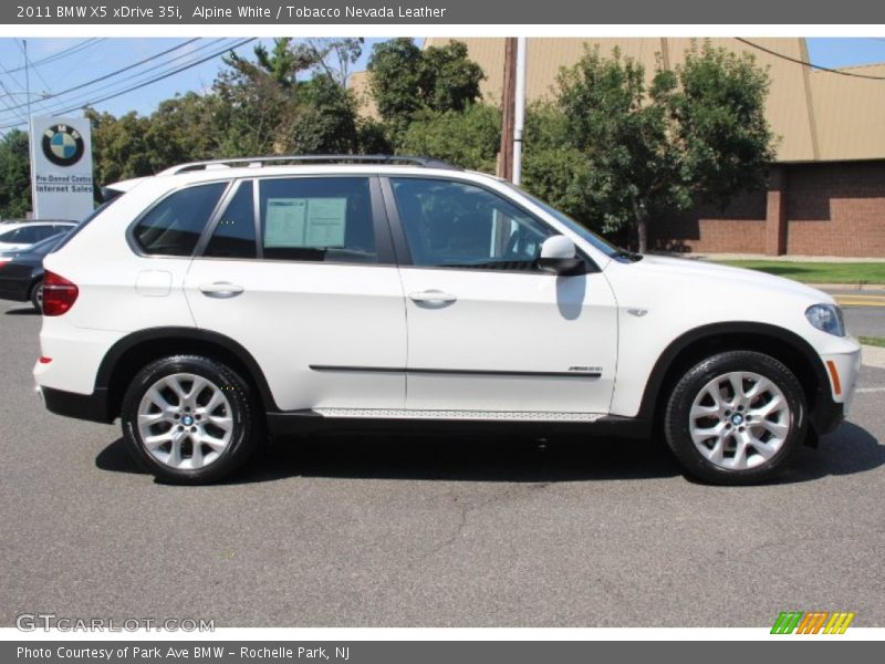 Alpine White / Tobacco Nevada Leather 2011 BMW X5 xDrive 35i