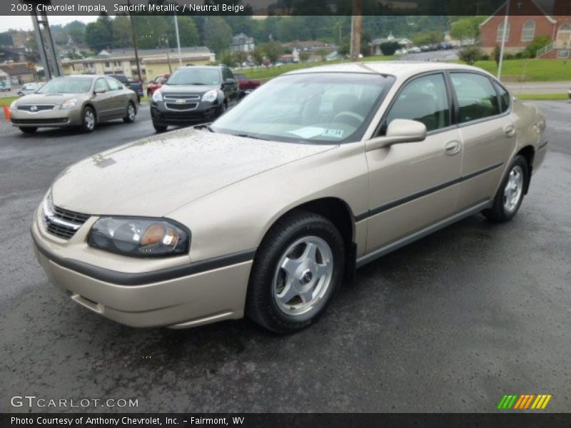 Sandrift Metallic / Neutral Beige 2003 Chevrolet Impala