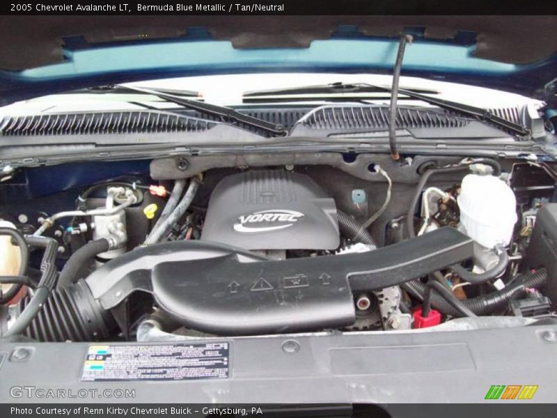 Bermuda Blue Metallic / Tan/Neutral 2005 Chevrolet Avalanche LT