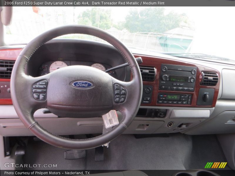 Dark Toreador Red Metallic / Medium Flint 2006 Ford F250 Super Duty Lariat Crew Cab 4x4