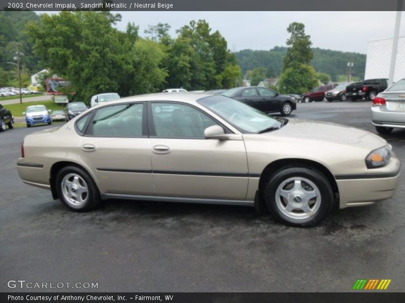 Sandrift Metallic / Neutral Beige 2003 Chevrolet Impala