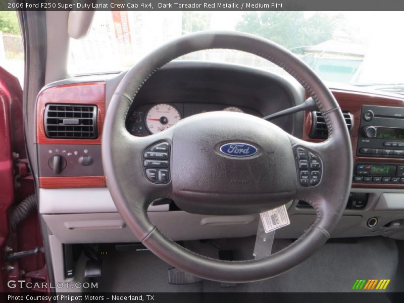 Dark Toreador Red Metallic / Medium Flint 2006 Ford F250 Super Duty Lariat Crew Cab 4x4