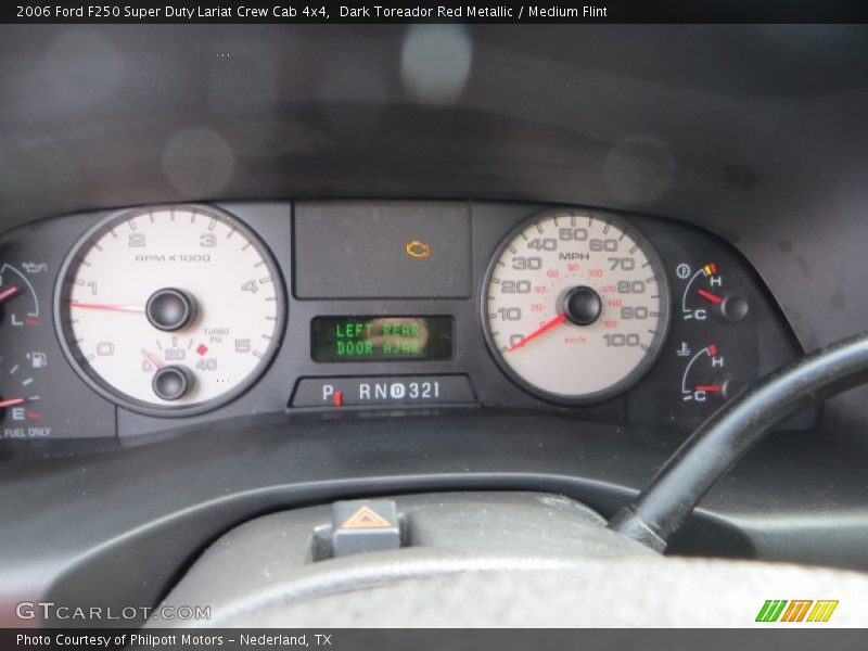 Dark Toreador Red Metallic / Medium Flint 2006 Ford F250 Super Duty Lariat Crew Cab 4x4