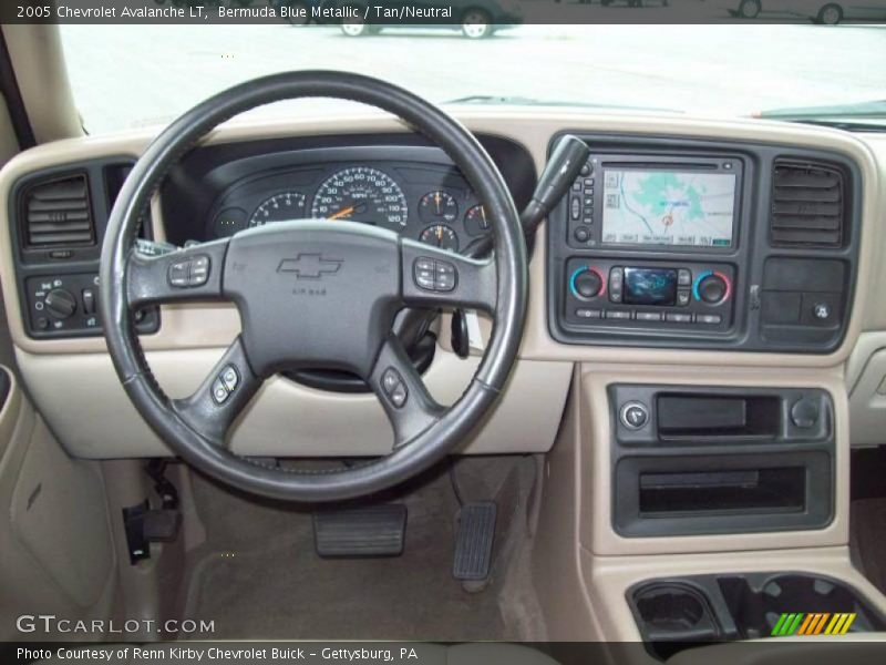 Bermuda Blue Metallic / Tan/Neutral 2005 Chevrolet Avalanche LT