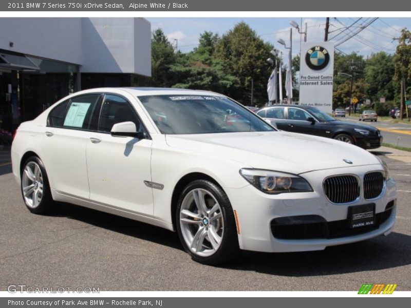 Alpine White / Black 2011 BMW 7 Series 750i xDrive Sedan