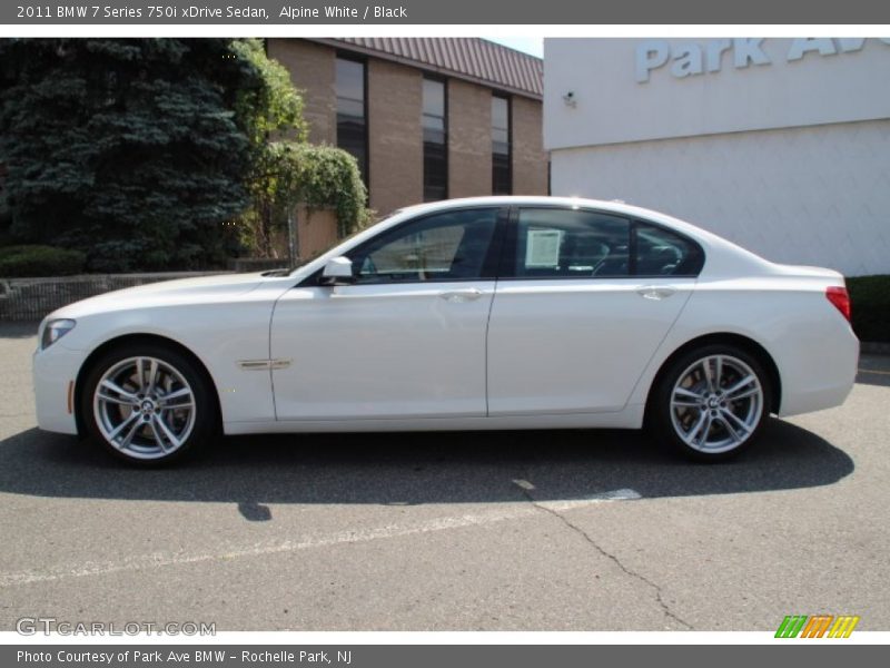 Alpine White / Black 2011 BMW 7 Series 750i xDrive Sedan