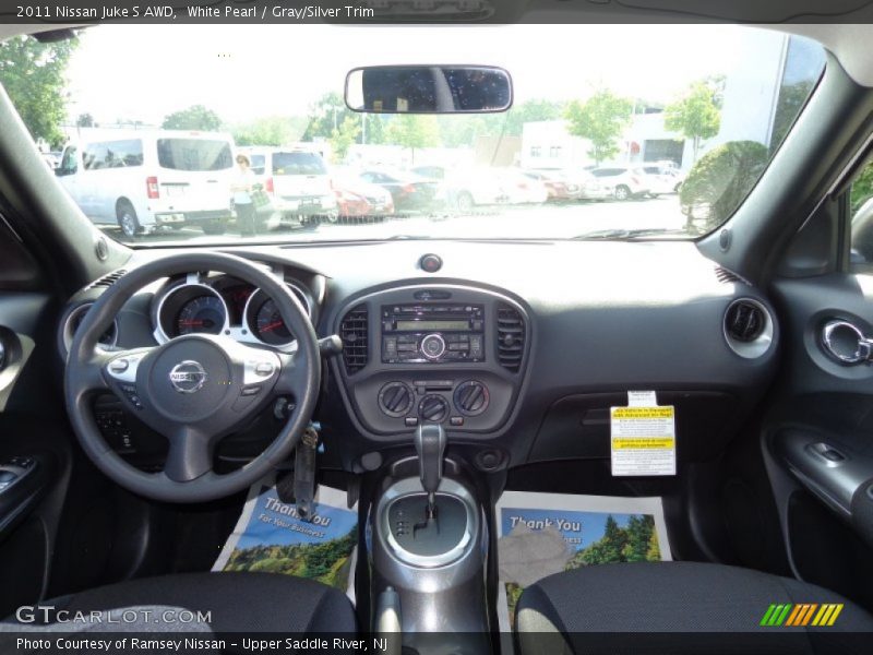 White Pearl / Gray/Silver Trim 2011 Nissan Juke S AWD