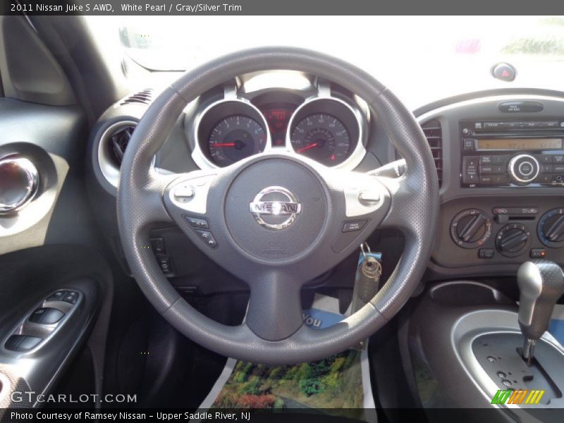 White Pearl / Gray/Silver Trim 2011 Nissan Juke S AWD
