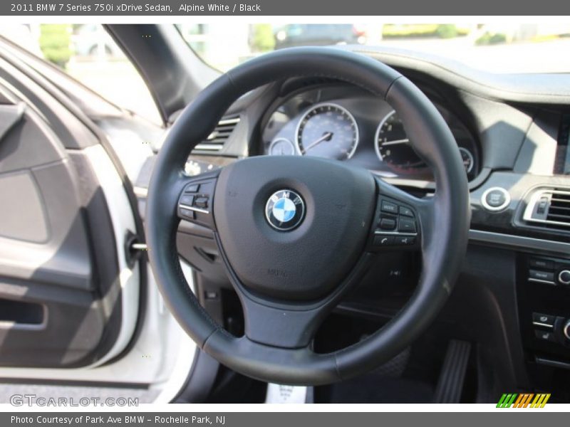 Alpine White / Black 2011 BMW 7 Series 750i xDrive Sedan