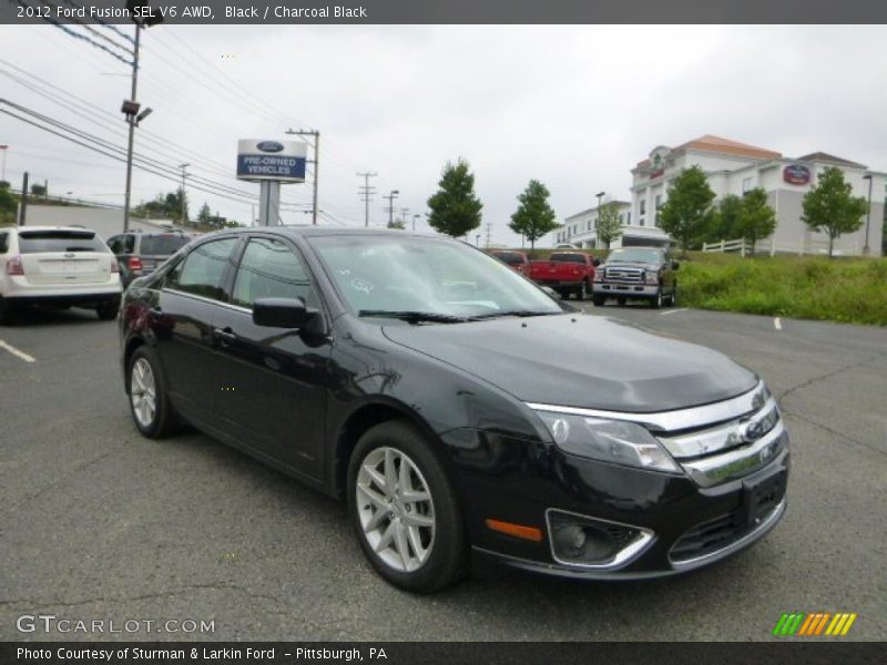 Black / Charcoal Black 2012 Ford Fusion SEL V6 AWD