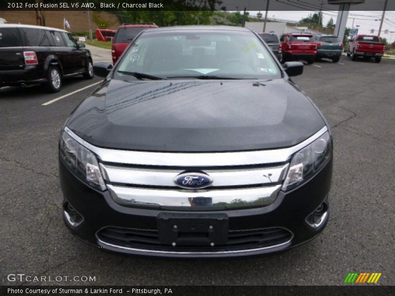 Black / Charcoal Black 2012 Ford Fusion SEL V6 AWD