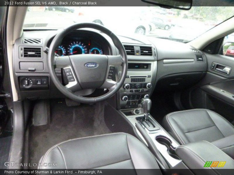 Black / Charcoal Black 2012 Ford Fusion SEL V6 AWD