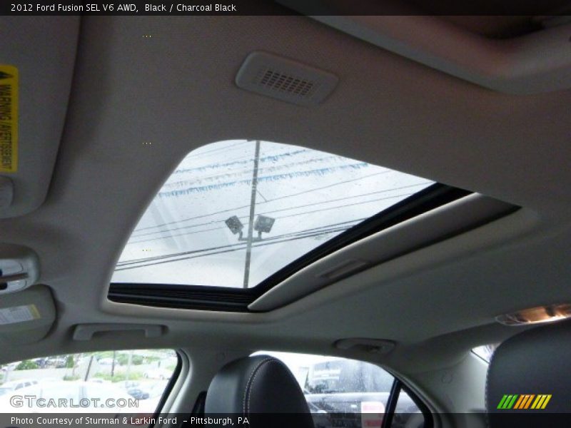 Black / Charcoal Black 2012 Ford Fusion SEL V6 AWD