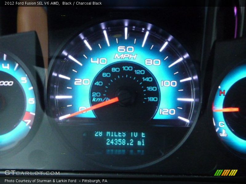 Black / Charcoal Black 2012 Ford Fusion SEL V6 AWD