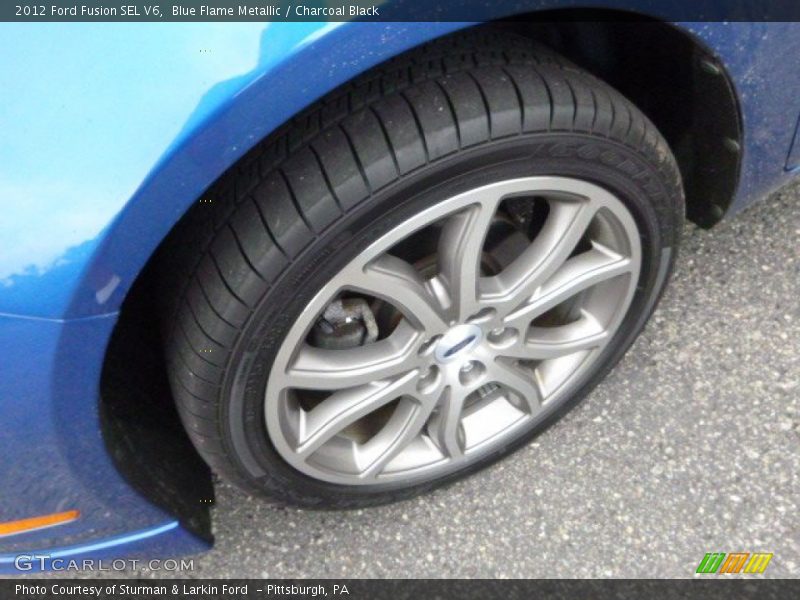 Blue Flame Metallic / Charcoal Black 2012 Ford Fusion SEL V6