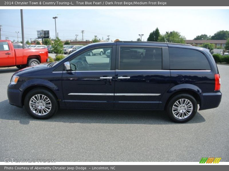True Blue Pearl / Dark Frost Beige/Medium Frost Beige 2014 Chrysler Town & Country Touring-L