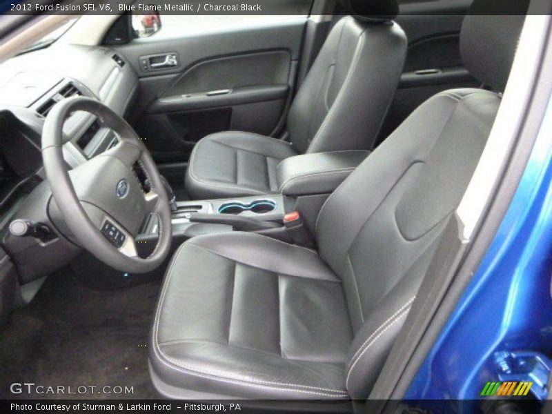 Blue Flame Metallic / Charcoal Black 2012 Ford Fusion SEL V6