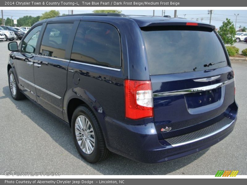 True Blue Pearl / Dark Frost Beige/Medium Frost Beige 2014 Chrysler Town & Country Touring-L