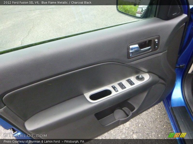 Blue Flame Metallic / Charcoal Black 2012 Ford Fusion SEL V6