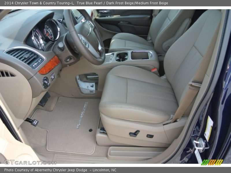 True Blue Pearl / Dark Frost Beige/Medium Frost Beige 2014 Chrysler Town & Country Touring-L