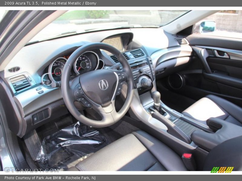 Polished Metal Metallic / Ebony 2009 Acura TL 3.5