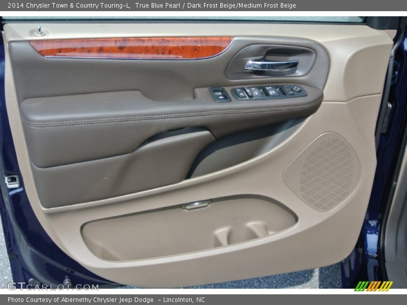 True Blue Pearl / Dark Frost Beige/Medium Frost Beige 2014 Chrysler Town & Country Touring-L