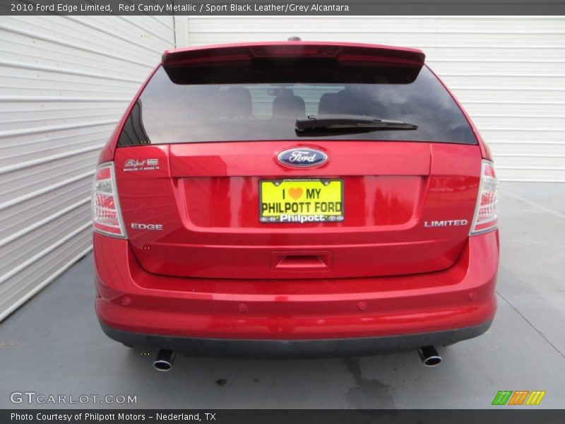 Red Candy Metallic / Sport Black Leather/Grey Alcantara 2010 Ford Edge Limited
