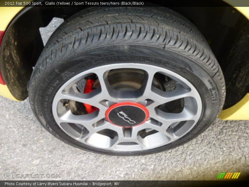 Giallo (Yellow) / Sport Tessuto Nero/Nero (Black/Black) 2012 Fiat 500 Sport