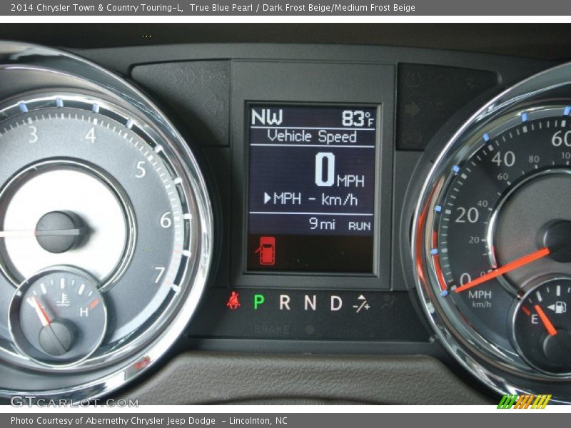 True Blue Pearl / Dark Frost Beige/Medium Frost Beige 2014 Chrysler Town & Country Touring-L