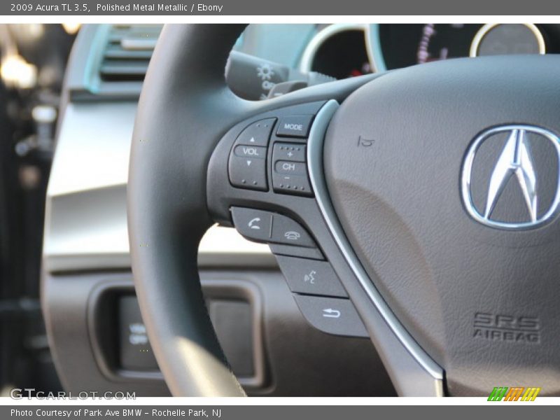 Polished Metal Metallic / Ebony 2009 Acura TL 3.5