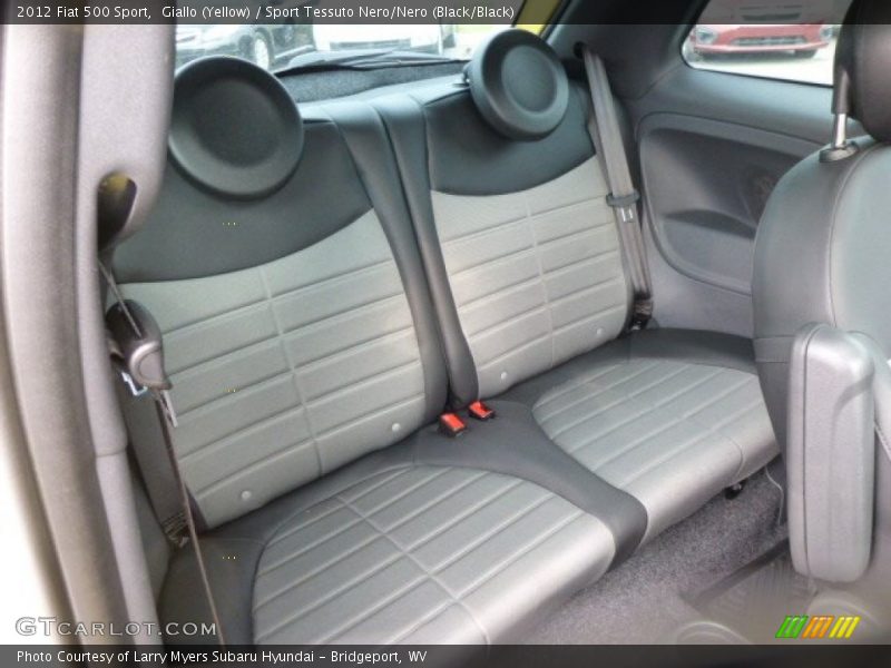 Giallo (Yellow) / Sport Tessuto Nero/Nero (Black/Black) 2012 Fiat 500 Sport