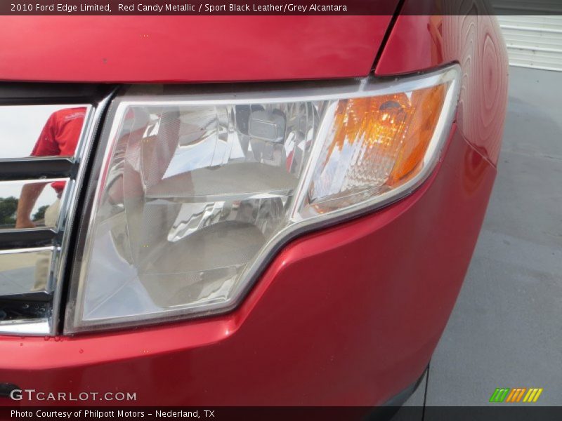 Red Candy Metallic / Sport Black Leather/Grey Alcantara 2010 Ford Edge Limited