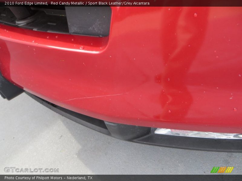 Red Candy Metallic / Sport Black Leather/Grey Alcantara 2010 Ford Edge Limited