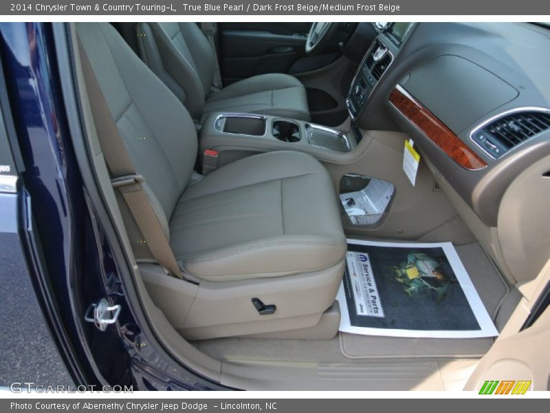 True Blue Pearl / Dark Frost Beige/Medium Frost Beige 2014 Chrysler Town & Country Touring-L