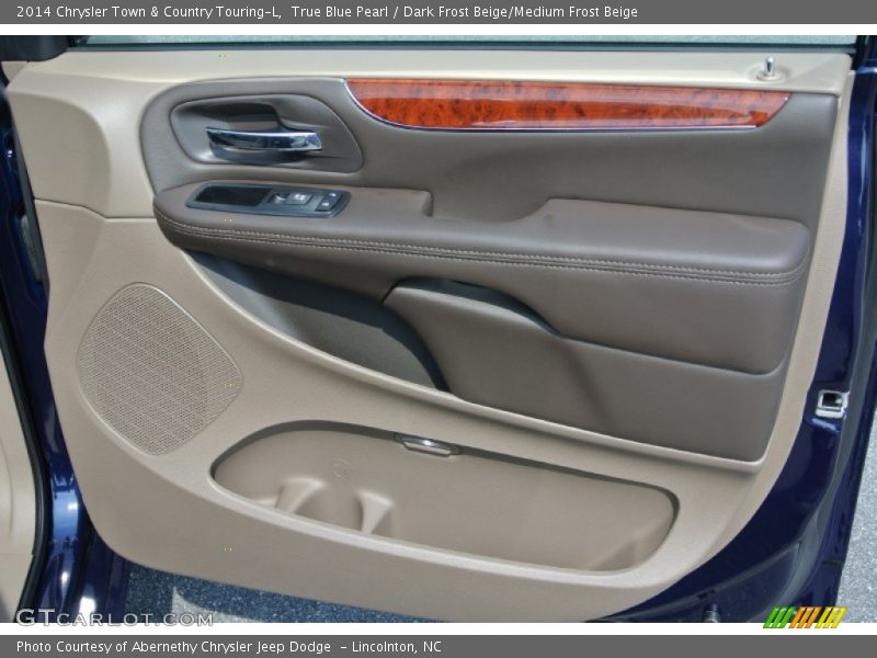 True Blue Pearl / Dark Frost Beige/Medium Frost Beige 2014 Chrysler Town & Country Touring-L
