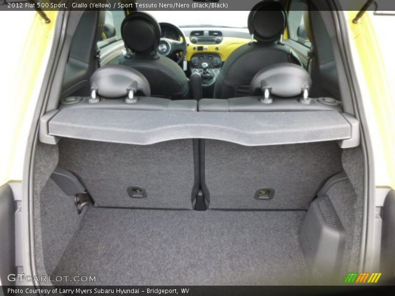 Giallo (Yellow) / Sport Tessuto Nero/Nero (Black/Black) 2012 Fiat 500 Sport