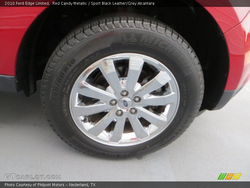 Red Candy Metallic / Sport Black Leather/Grey Alcantara 2010 Ford Edge Limited