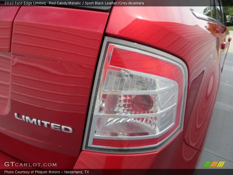 Red Candy Metallic / Sport Black Leather/Grey Alcantara 2010 Ford Edge Limited