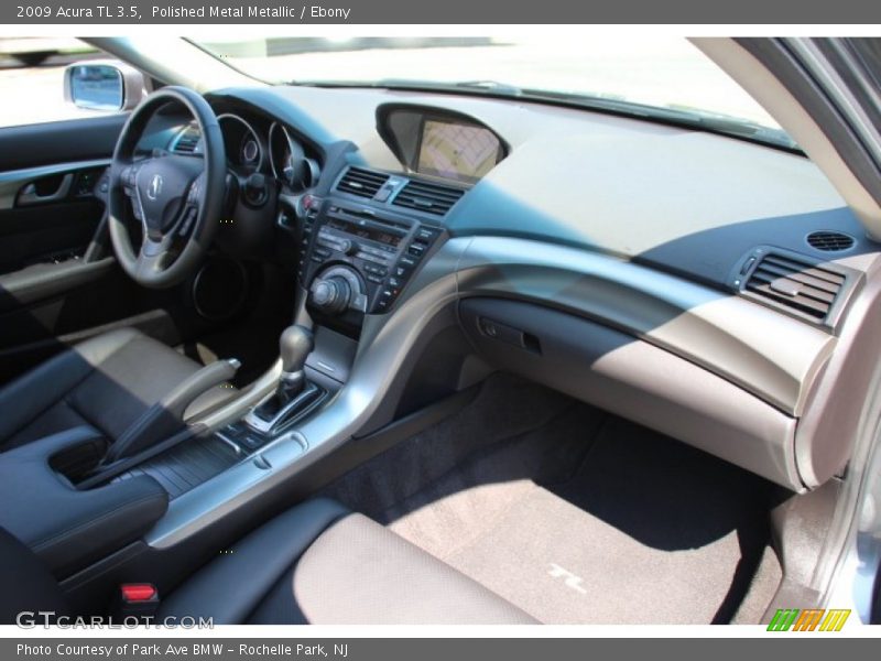 Polished Metal Metallic / Ebony 2009 Acura TL 3.5