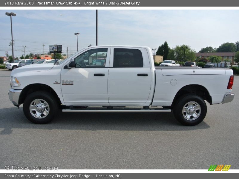 Bright White / Black/Diesel Gray 2013 Ram 3500 Tradesman Crew Cab 4x4